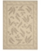 Safavieh Courtyard Natural and Brown 4' x 5'7" Area Rug